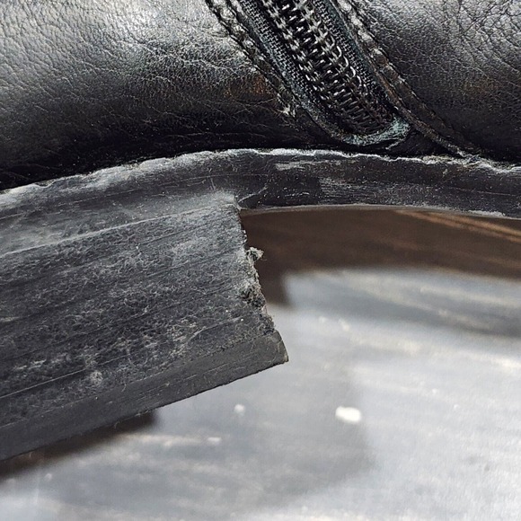 Gentle Souls by Kenneth Cole Best Of Moto Boots Leather Buckle Ankle Sz 10 Black - Picture 11 of 14